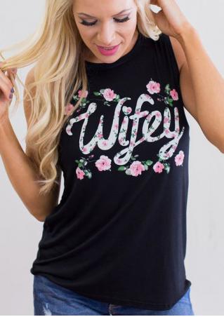 Wifey Floral Tank