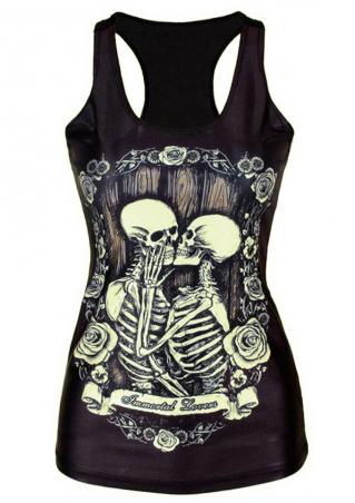 Floral Skeleton Tank