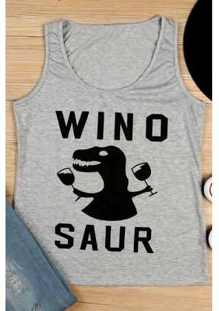 Winosaur Dinosaur O-Neck Tank