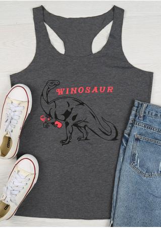 Winosaur Dinosaur O-Neck Tank