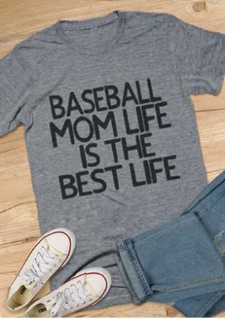Baseball Mom Life Is The Best Life T-Shirt