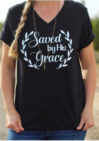 Saved By His Grace T-Shirt without Necklace