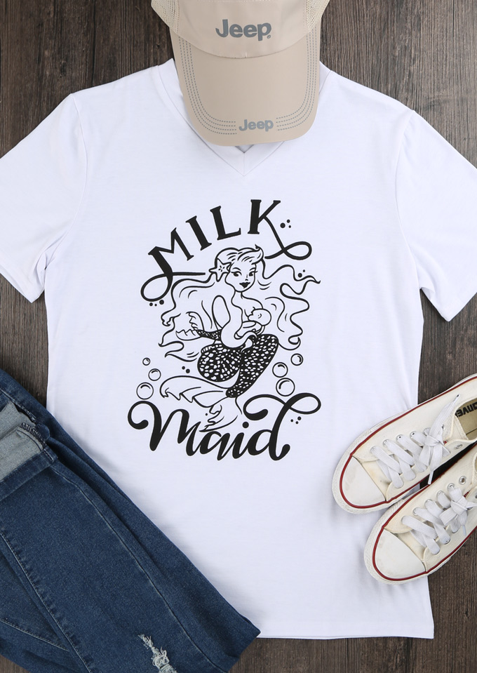 Milk Maid Mermaid Breastfeeding T Shirt Fairyseason