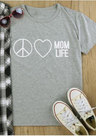 Mom Life Heart T-Shirt
