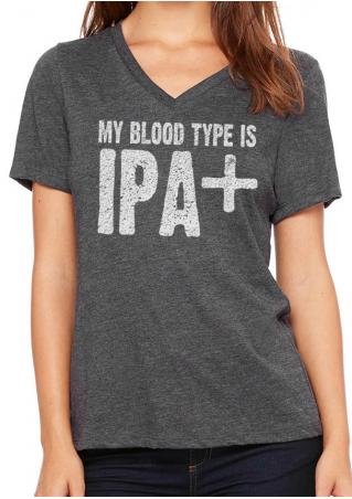 My Blood Type Is IPA T-Shirt