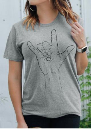 I Love You Gesture T-Shirt