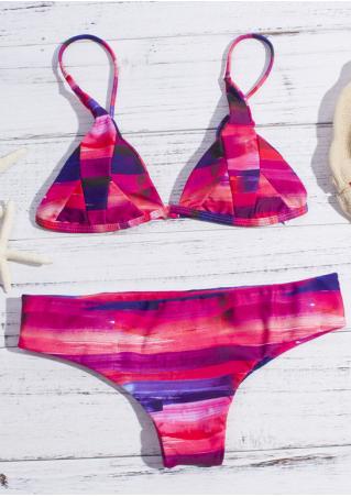 Printed Low Waist Bikini Set