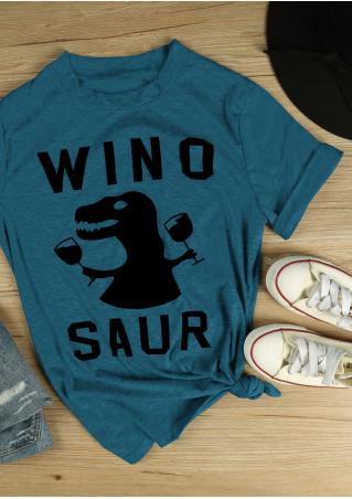 Winosaur Dinosaur Chic Short Sleeve T-Shirt