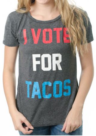 I Vote For Tacos T-Shirt