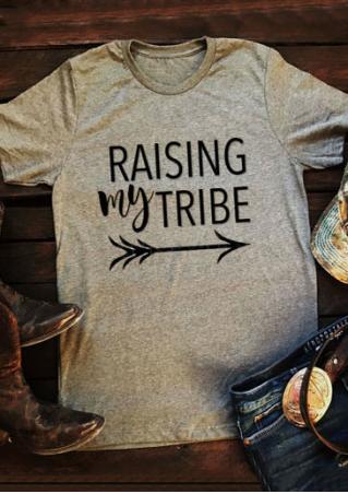 Raising My Tribe Arrow O-Neck T-Shirt