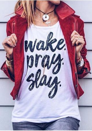 Wake Pray Stay Tank without Necklace