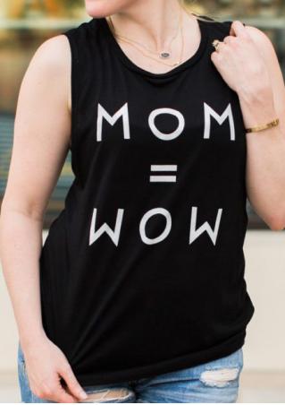 Mom Wow Tank without Necklace