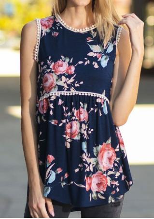 Floral Lace Tank