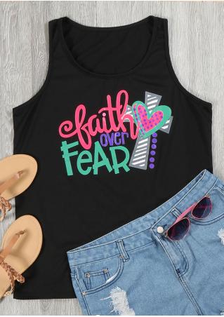 Faith Over Fear Heart Tank