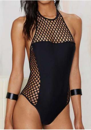 Hollow Out Backless Swimsuit