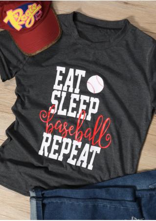 Eat Sleep Baseball Repeat T-Shirt