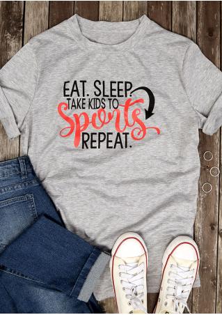 Eat Sleep Take Kids To Sports Repeat T-Shirt