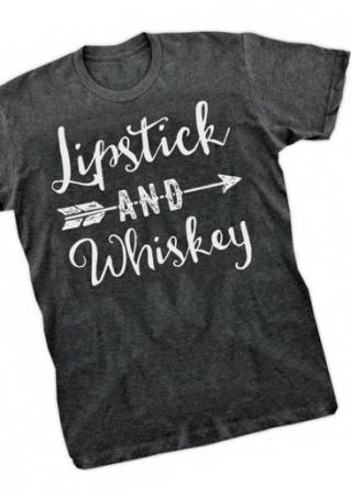 Lipstick And Whiskey T-Shirt