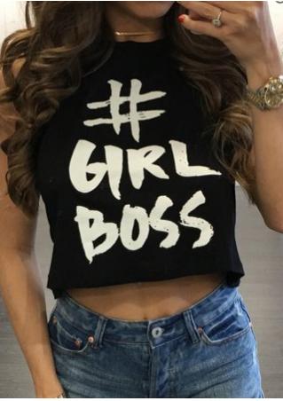 Girl Boss Crop Top without Necklace