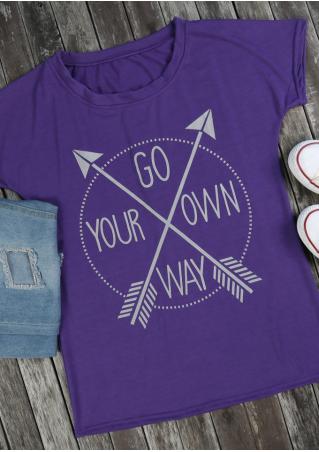 Go Your Own Way Arrow T-Shirt