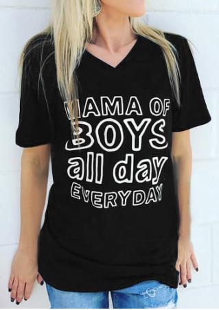 Mama Of Boys All Day Everyday T-Shirt