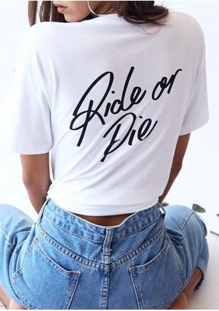 Ride Or Die T-Shirt without Necklace