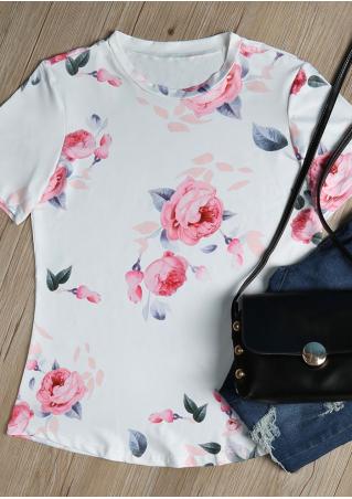 Floral O-Neck T-Shirt