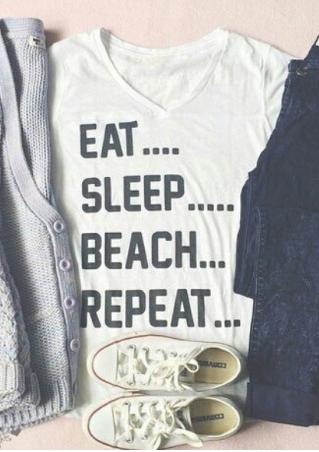 Eat Sleep Beach Repeat T-Shirt