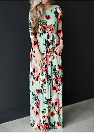 Floral Floor-Length Maxi Dress
