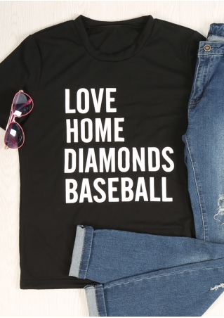 Love Home Diamonds Baseball T-Shirt