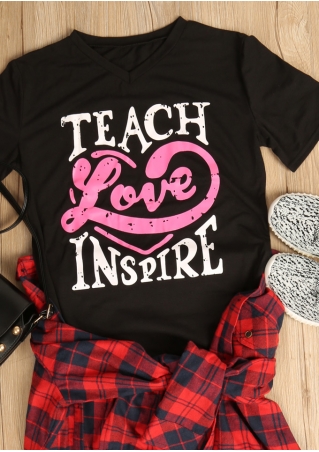 Teach Love Inspire V-Neck T-Shirt