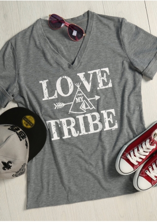 Love My Tribe Arrow V-Neck T-Shirt