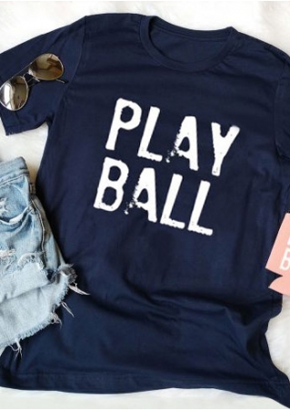 Play Ball O-Neck Short Sleeve T-Shirt