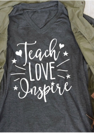 Teach Love Inspire V-Neck T-Shirt