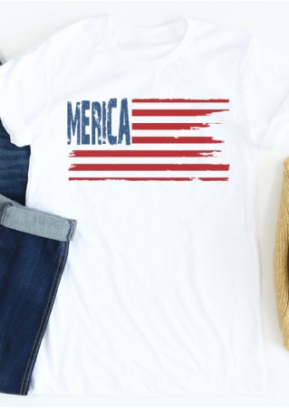 'Merica Flag Short Sleeve T-Shirt