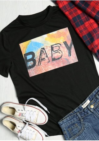 Multicolor Printed Baby Short Sleeve T-Shirt