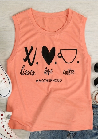 Kisses Love Coffee Motherhood Tank