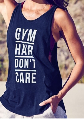 Gym Hair Don't Care Tank without Necklace