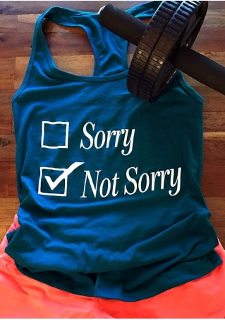 Sorry Not Sorry Printed Tank