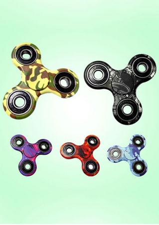 Triangle Camouflage Fidget Finger Spinner - Random Color