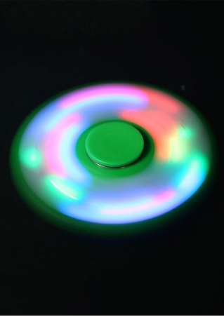 Triangle LED Light Anti-Stress Finger Fidget Spinner