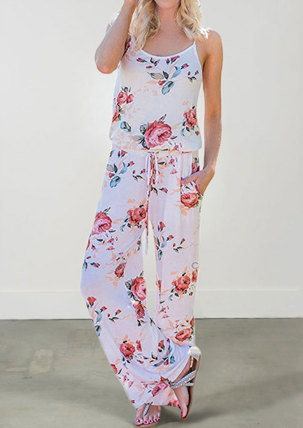 Jumpsuits & Rompers Floral Spaghetti Strap Pocket Jumpsuit without Necklace in White. Size
Jumpsuits & Rompers Floral Spaghetti Strap Pocket Jumpsuit without Necklace in White. Size