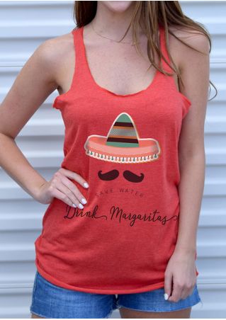 Save Water Drink Margaritas Tank without Necklace