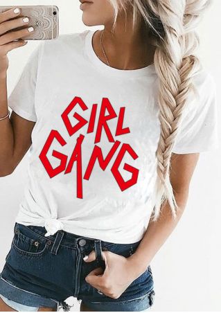 Girl Gang O-Neck T-Shirt without Necklace