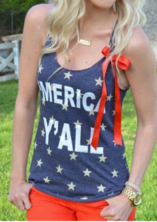 'Merica Y'all O-Neck Tank without Necklace