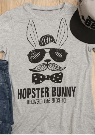Hopster Bunny O-Neck Casual T-Shirt