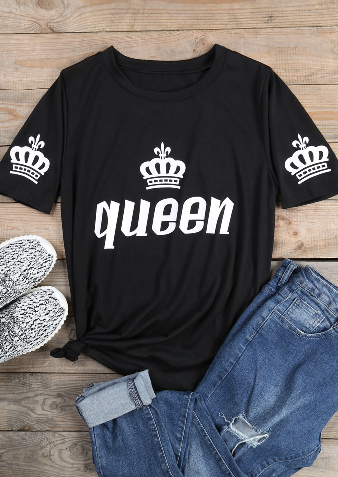 Queen Crown Short Sleeve TShirt Fairyseason