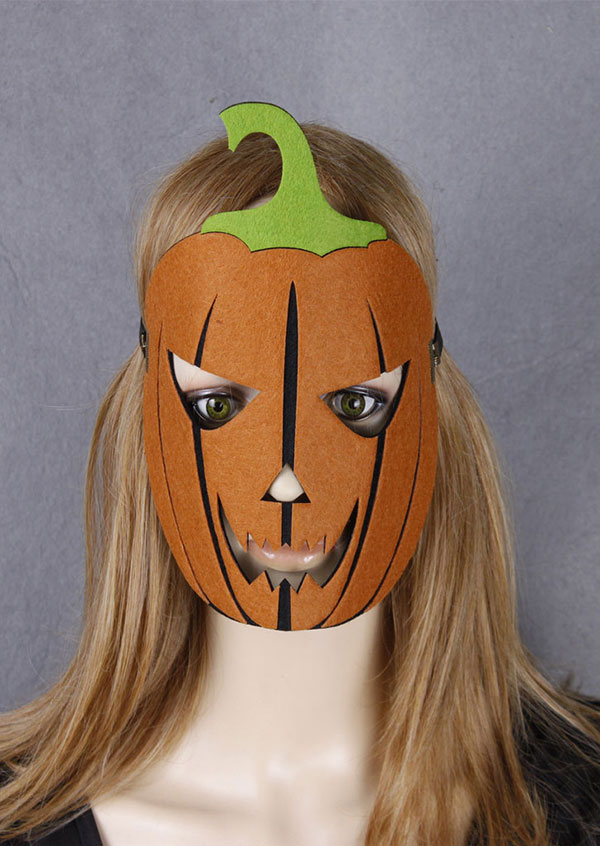 Halloween Pumpkin Face Felt Mask Fairyseason