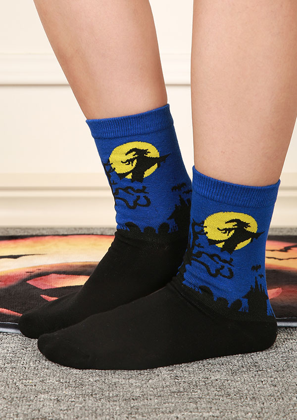 Halloween Witch Moon Socks - Fairyseason
