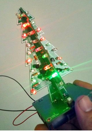 3D LED Circuit Kit Electronic Christmas Tree